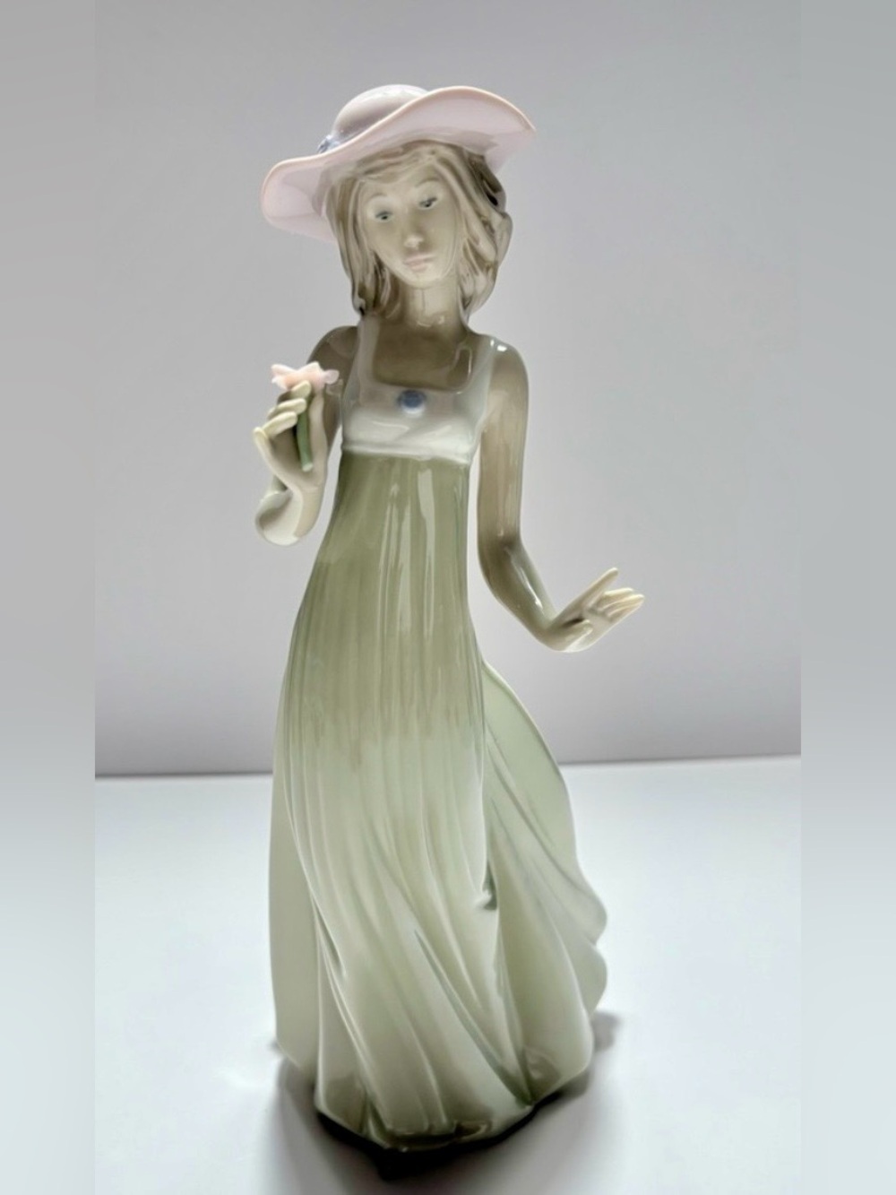 NAO by Lladro Porcelain Figurine Titled “Gentle Breeze”-Handcrafted in Spain